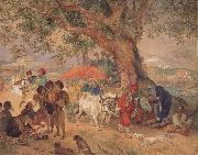 Karl Briullov A Break in the Journey,Near Constantinople Spain oil painting artist